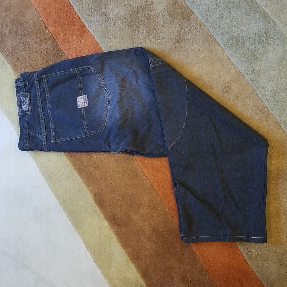 Vintage 90s Marithe Francois Girbaud Mens 42x46 Baggy Wide Leg Jeans